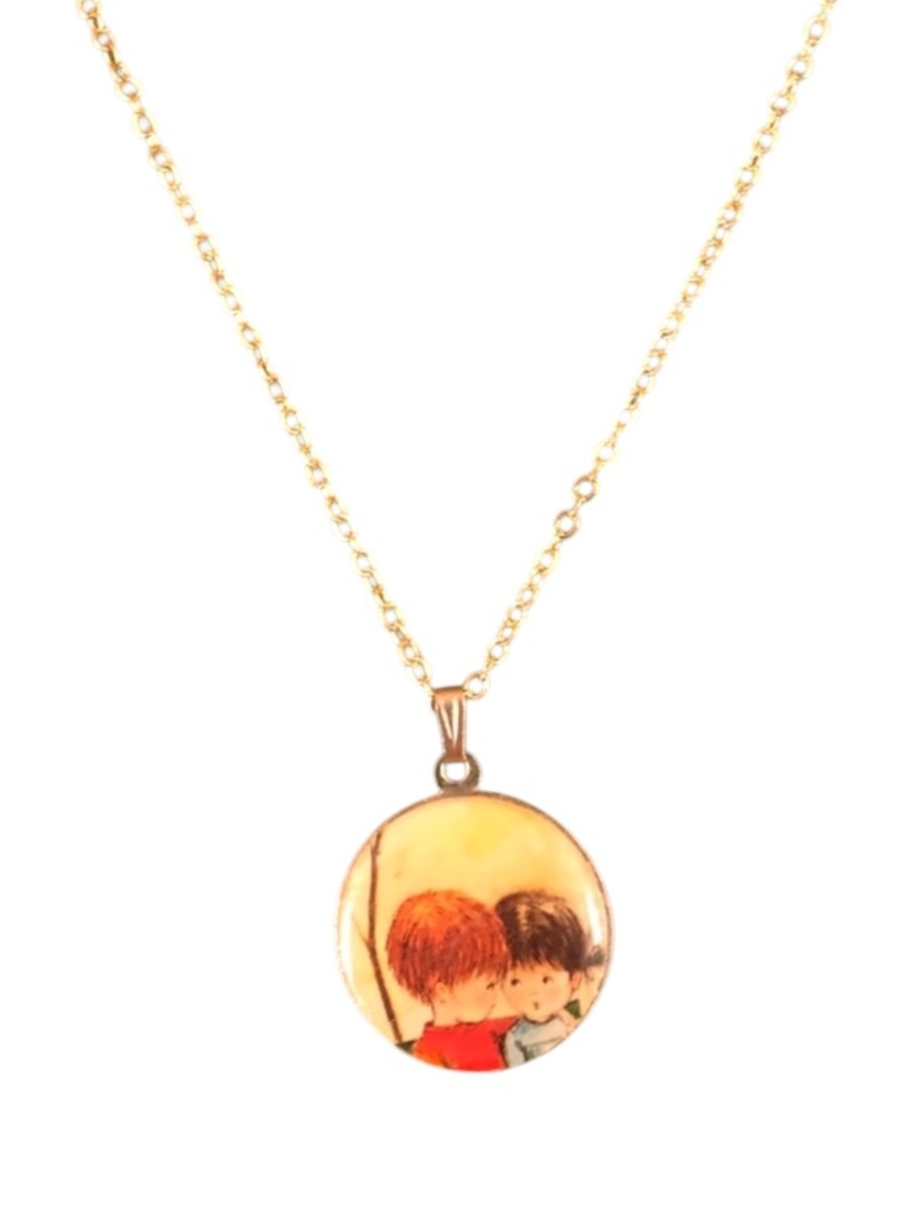 Vintage Fran Mar Moppets Pendant Necklace